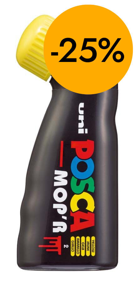 Rotulador Posca Mop'r PCM-22 3-19mm amarillo