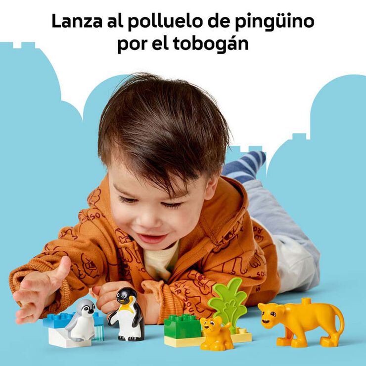 LEGO® DUPLO Town Familias de la Fauna Salvaje: Pingüinos y Leones 10442