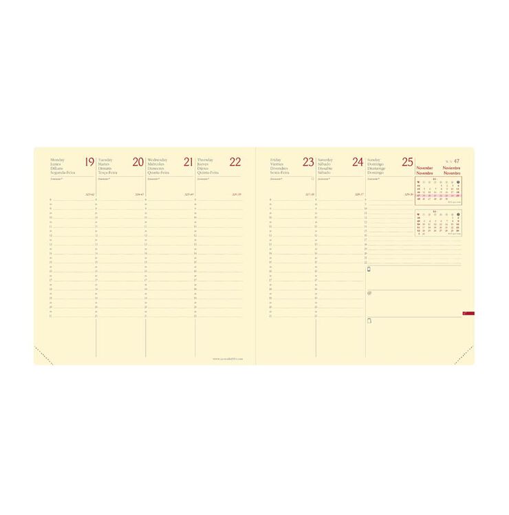 Agenda Quo Vadis Executif Prestige Colett setm/vista mult 2025 blau