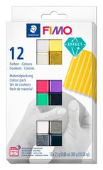 Pasta modelar Fimo Effect 300g 12 colores