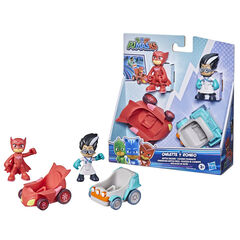 Set de Figures Pilots i Cotxe Al Combat Pj Masks Assort assortits