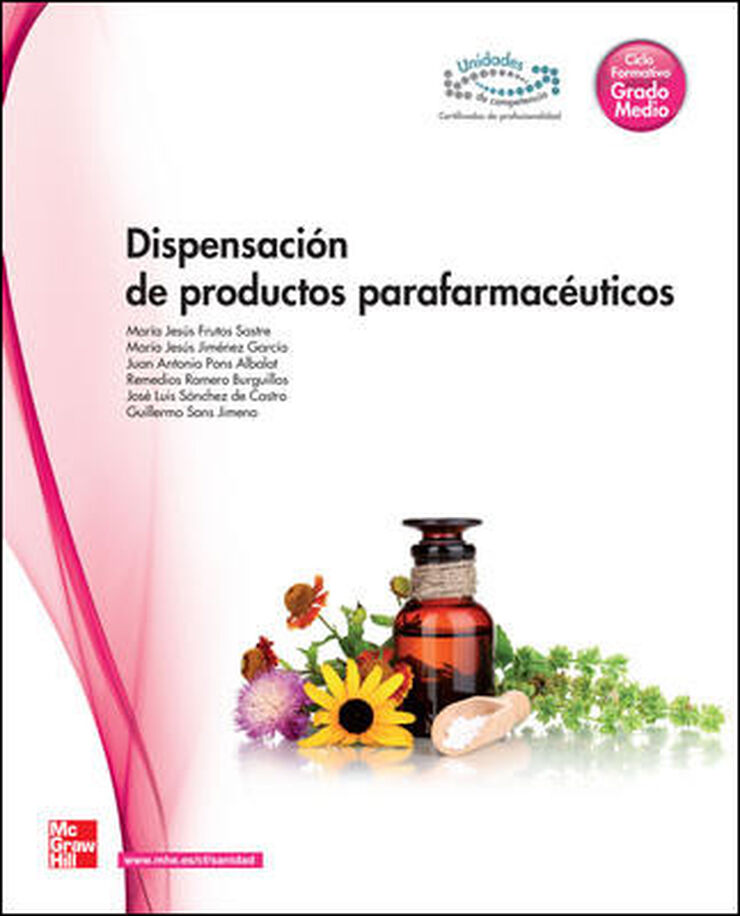 DISPENSACIÓN DE PRODUCTOS PARAFARMACEUTICOS CICLOS FORMATIVOS McGraw-Hill Text 9788448183882