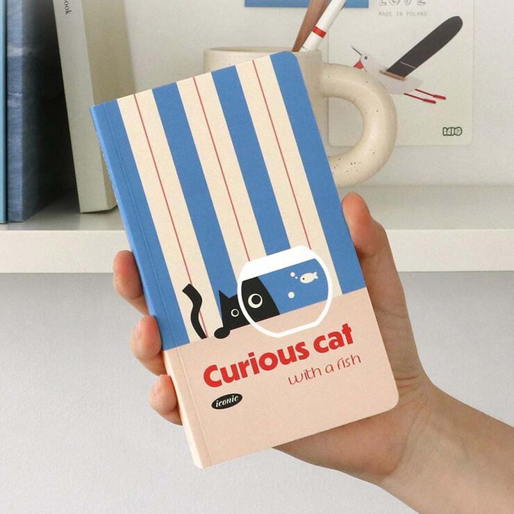 Cuaderno A5 rayado Curious Cat
