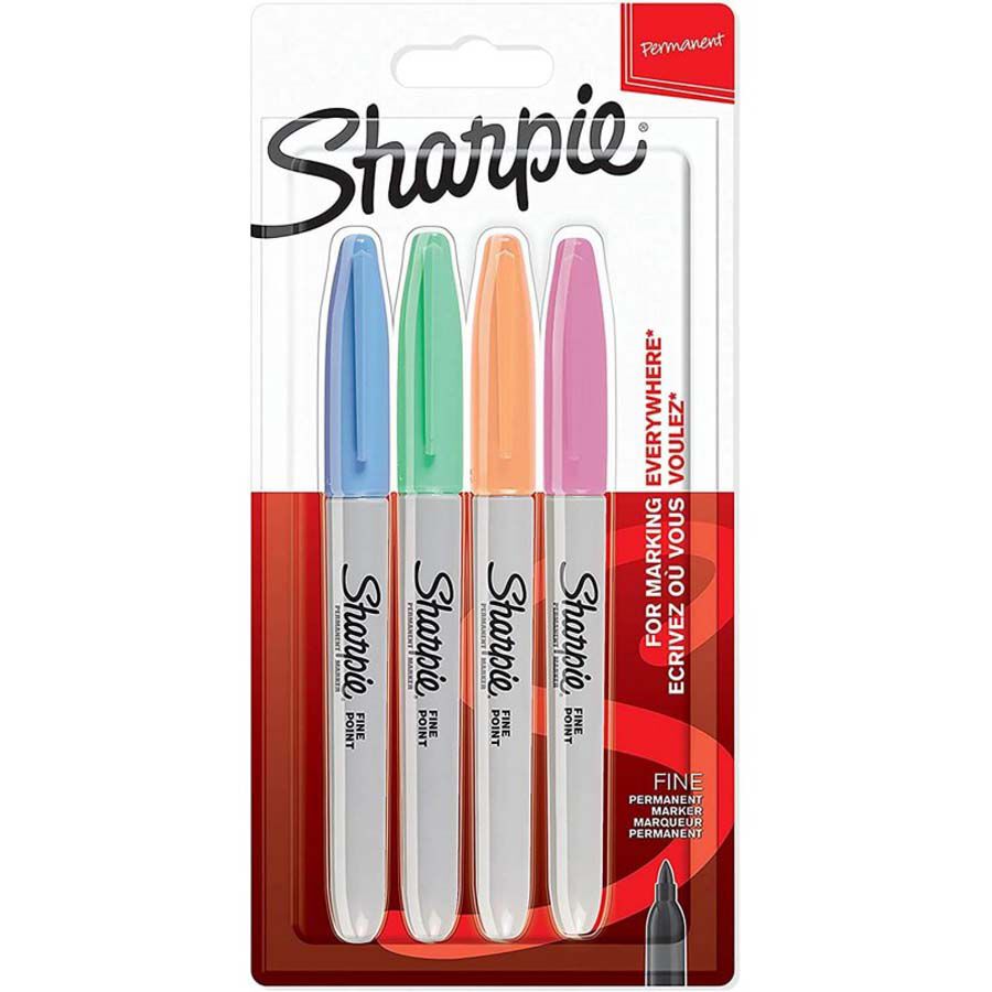 Retoladors Sharpie Fine Pastel 4 colors