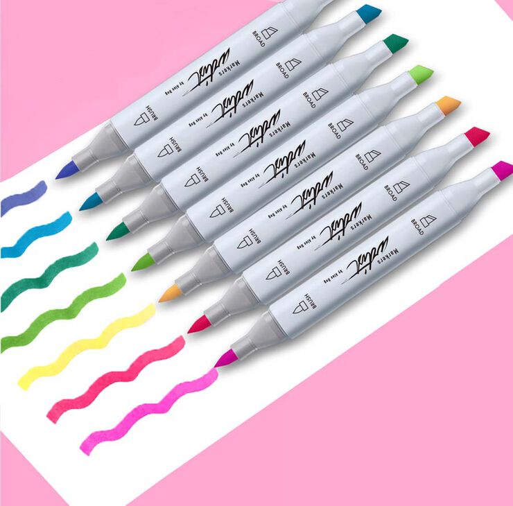 Estuche 60 Rotuladores alcohol Roymart Artist Brush