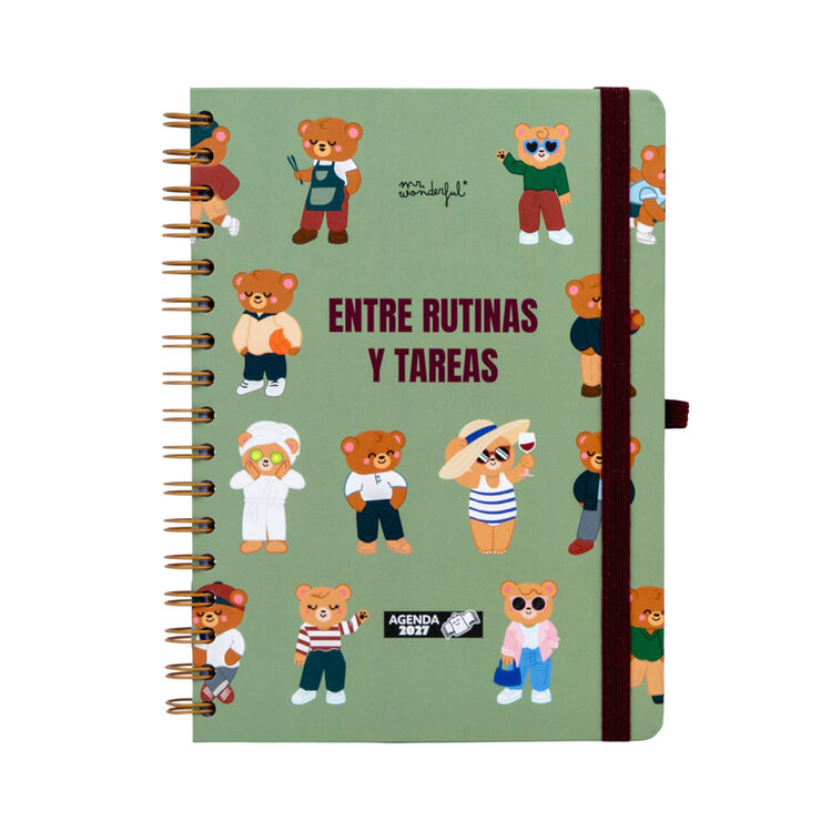 Agenda Mr. Wonderful Semana Vista Castellano Entre Rutinas 2027