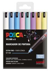 Retoladors Posca PC-1MR 0,7mm Pastel 8 colors