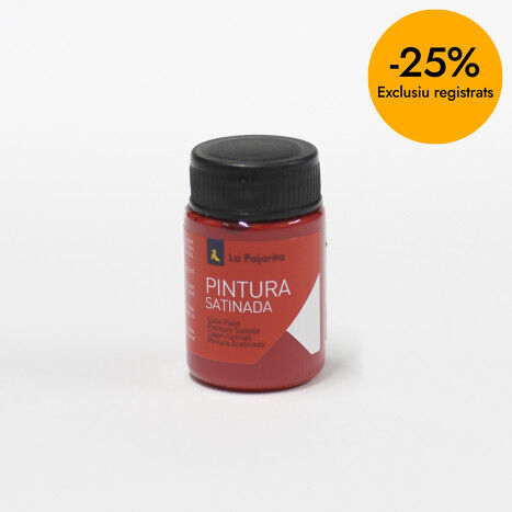 Pintura setinada La Pajarita 35ml vermell