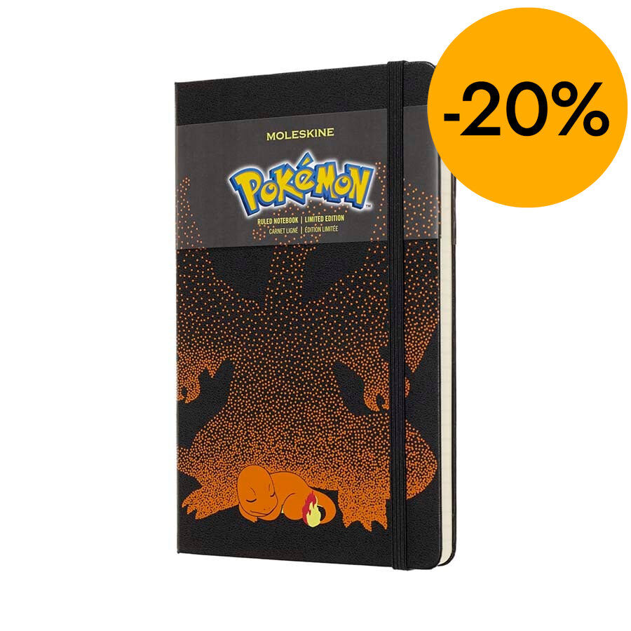 Libreta Moleskine Pok&eacute;mon Charmander L raya