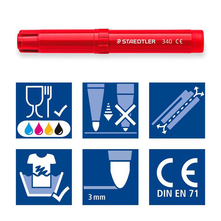 Rotuladores Staedtler Watercolor 340 grueso 144u pack escolar