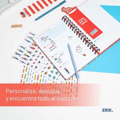 Agenda escolar Erik A5 setm/vista multilingüe 2025-26 Wally