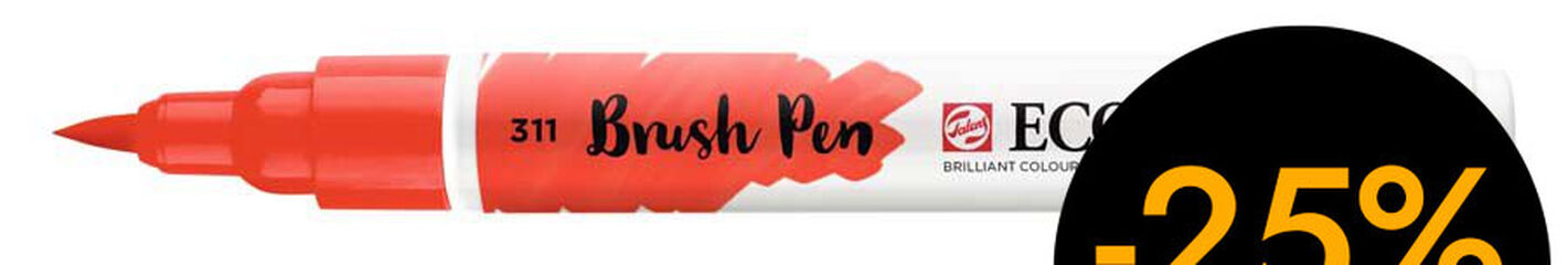Rotulador Ecoline Brush Pen bermellón 311