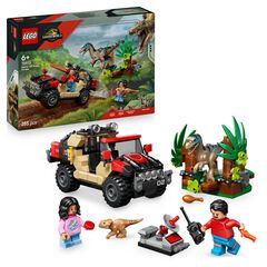 LEGO® Jurassic World Fugida en Tot terreny i Raptor a l’Aguait 76972