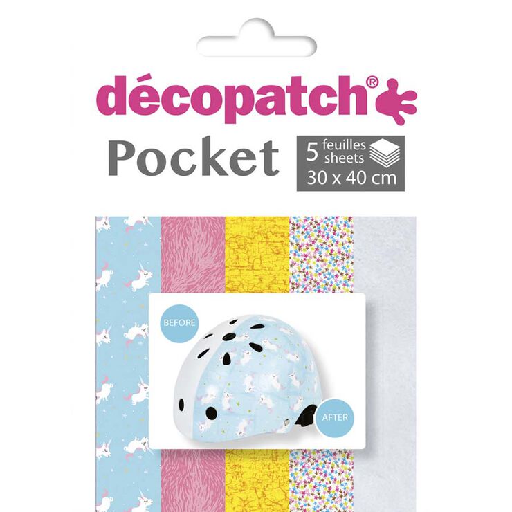 Papel Décopatch Pocket Collection núm.19 5 hojas