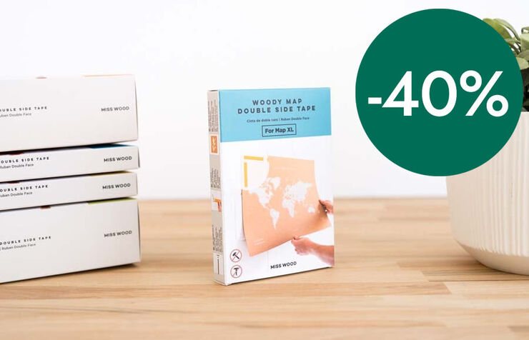 Cinta doble cara Miss Wood 14u