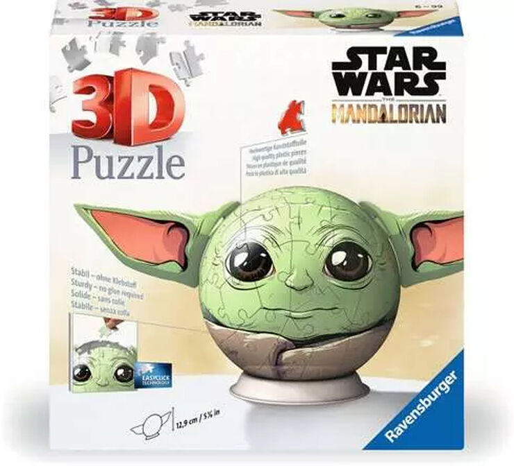 Puzle Ball 3D 72 Piezas Grogu con Orejas