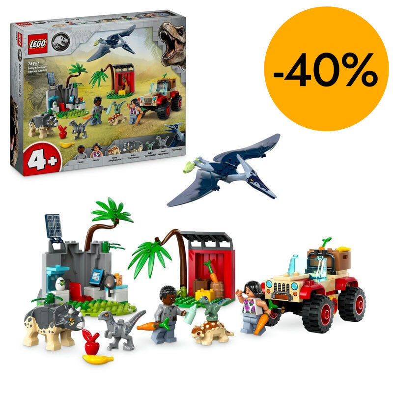LEGO&reg; Jurassic World Centro de Rescate de Cr&iacute;as de Dinosaurio 76963