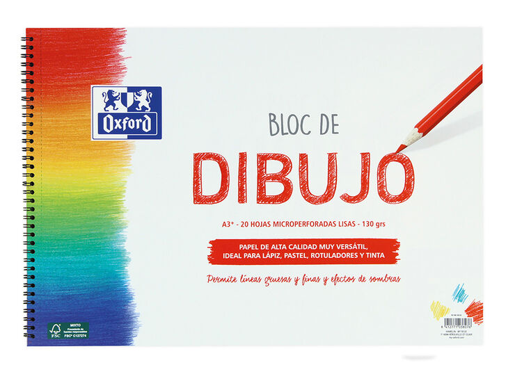 Bloc dibuix Oxford A3+ 20 fulls