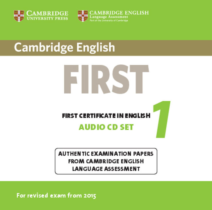 CUP FIRST TEST 1 /CD Cambridge 9781107694484