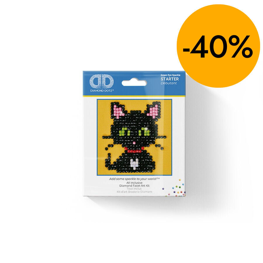 Diamond Dotz Gatet d'ulls verds