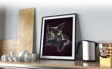 Diamond Dotz Gato negro