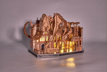 Puzle 3D Museum LED Mamut