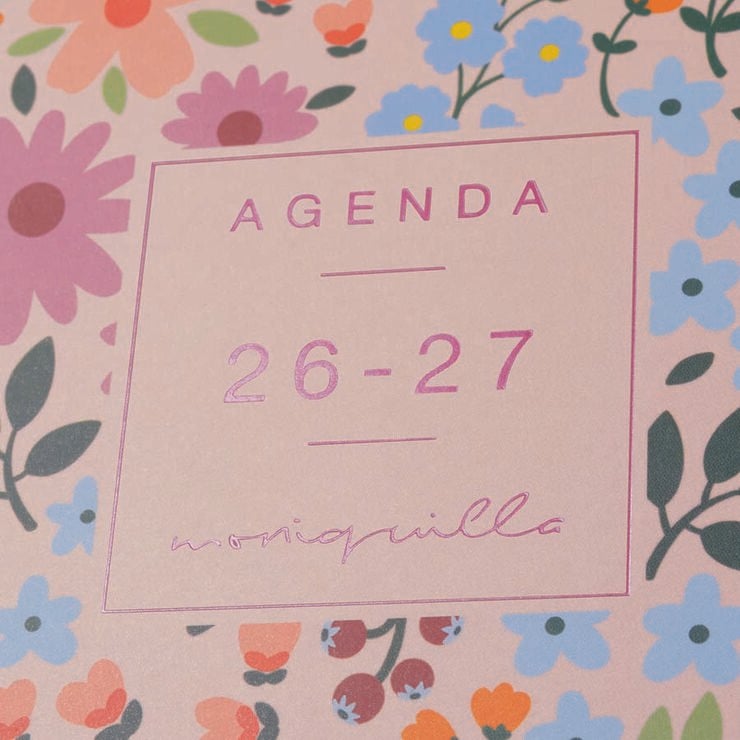 Agenda Finocam Moniquilla E10 Sem/Vista Castellano 2026-27 Rosa