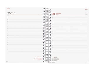 Agenda Finocam Year Dia P&agrave;gina 2027 Castell&agrave; Vermell