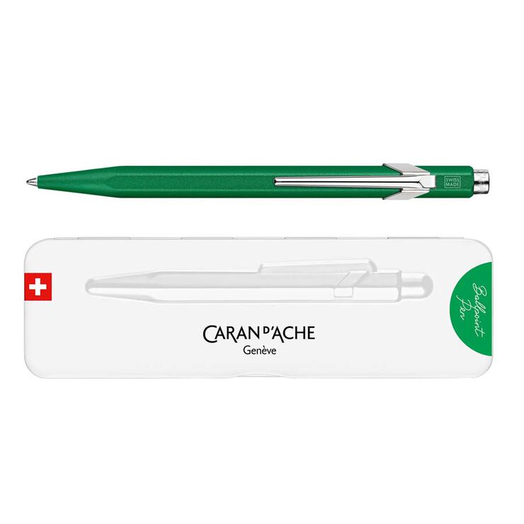 Bolígrafo 849 Caran d'Ache Colormat verde