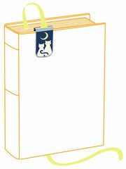 Punto de Libro met&aacute;lico + Cinta Katzen