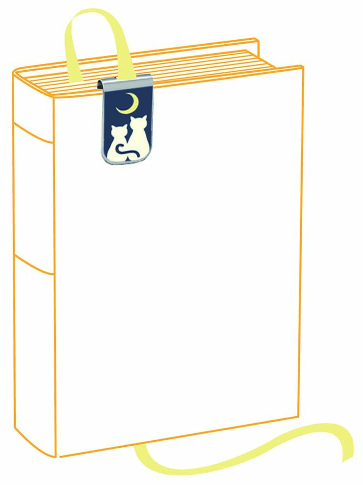 Punto de Libro met&aacute;lico + Cinta Katzen