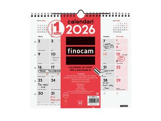 Calendario pared Finocam Escribir M 2026 catalán