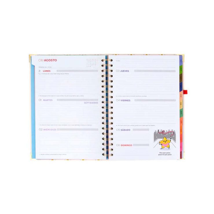 Agenda escolar Wonder Maxi semanal castellano 2026-2027 - Haz que cada d&iacute;a cuente