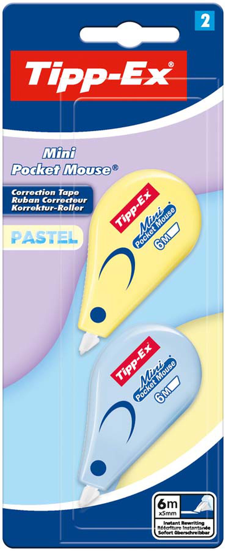 Corrector Pocket Mouse Pastel 2u