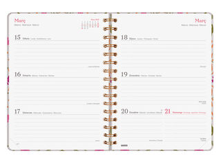 Agenda Finocam You Semana Vista Horizontal 2027 Catal&aacute;n Hojas