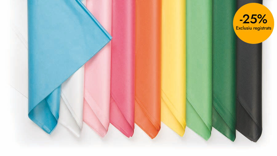 Papel de seda Sadipal 52x76cm oro 25 hojas