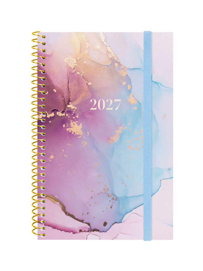 Agenda Finocam Design Collection Semana Vista Horizontal 2027 Catal&aacute;n Dorado