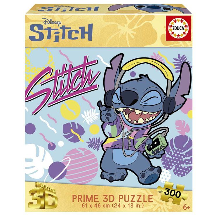 Stitch Puzle con efecto 3D - 300 piezas