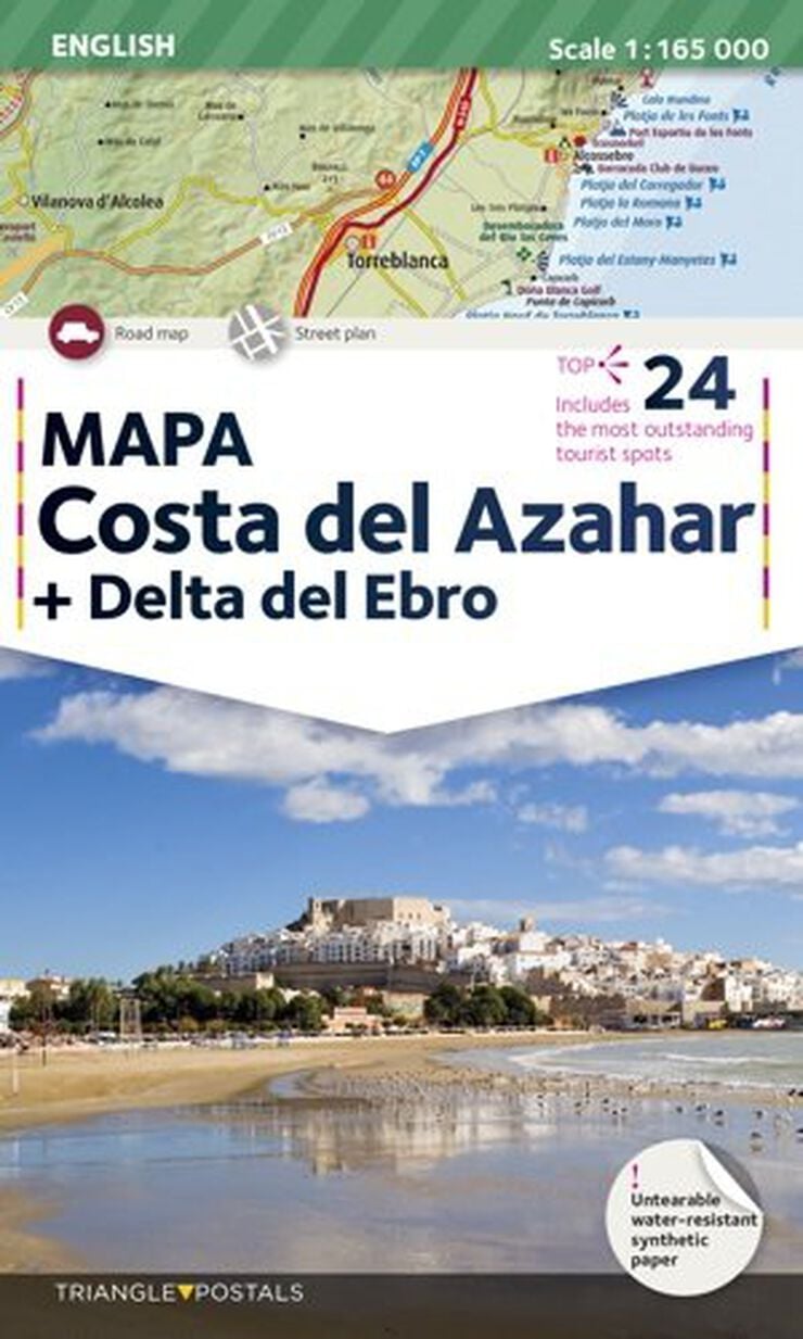 Mapa Costa de Azahar (angl&egrave;s)