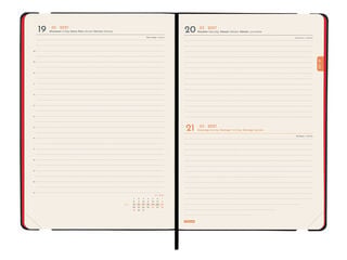 Agenda Finocam Flex Llisa Dia P&agrave;gina 2027 Catal&agrave; Vermell