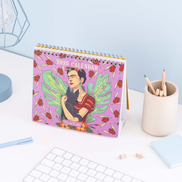 Calendari Taula 2025 30x30cm Frida Kahlo