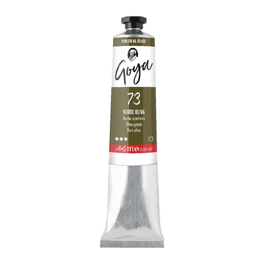 Pintura al &oacute;leo Goya 20ml verde oliva