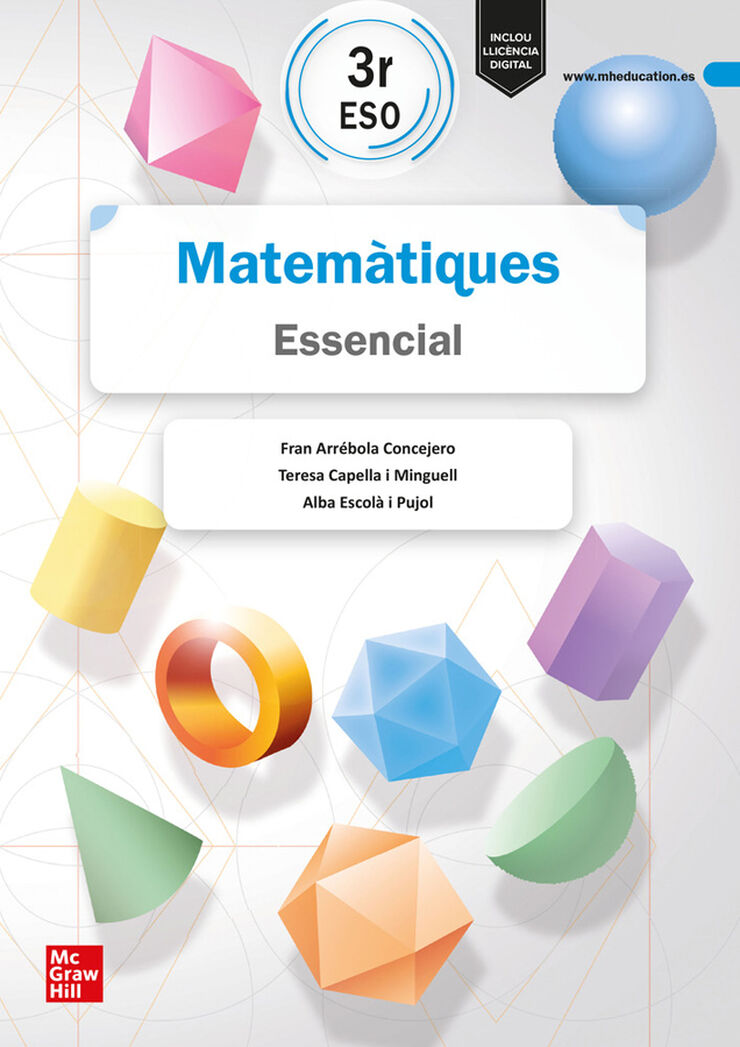 Matem&agrave;tiques 3r ESO. Essencial