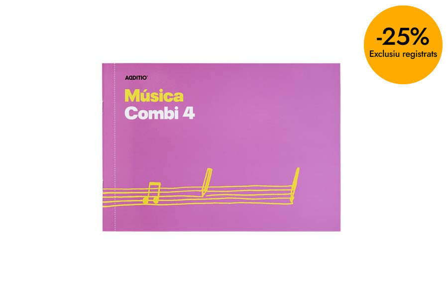 Llibreta M&uacute;sica Additio Combi 4 pentagrames