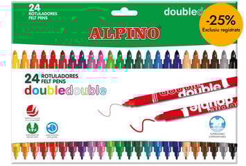 Rotuladores Alpino Double 20+4 colores