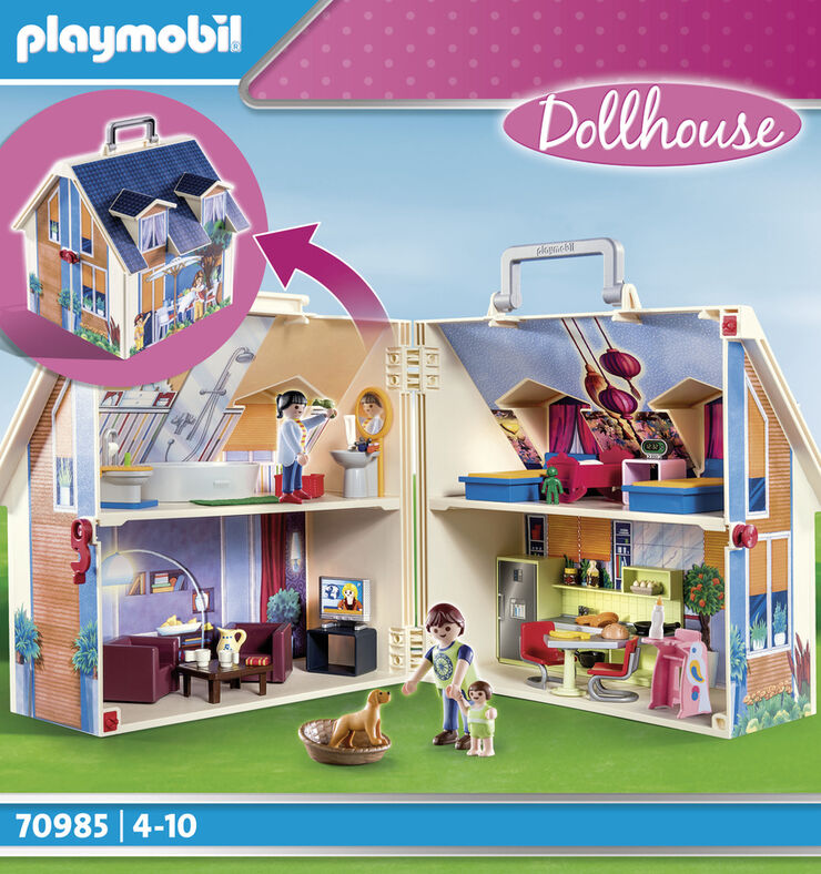 Playmobil Casa de muÑecas maletÍn 70985
