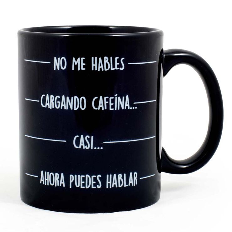 Taza ''Cargando cafeína''
