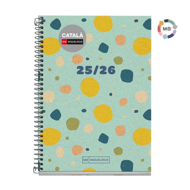 Agenda escolar Miquelrius Activa sem/vista cat 25-26 Eco Confetti
