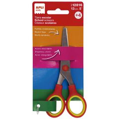Tijera Escolar Apli 13cm rojo