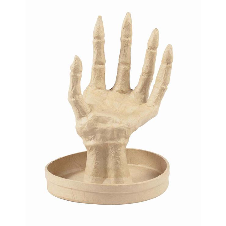 Figura Paper maix&eacute; D&eacute;copatch M&agrave; Esquelet Halloween12cm